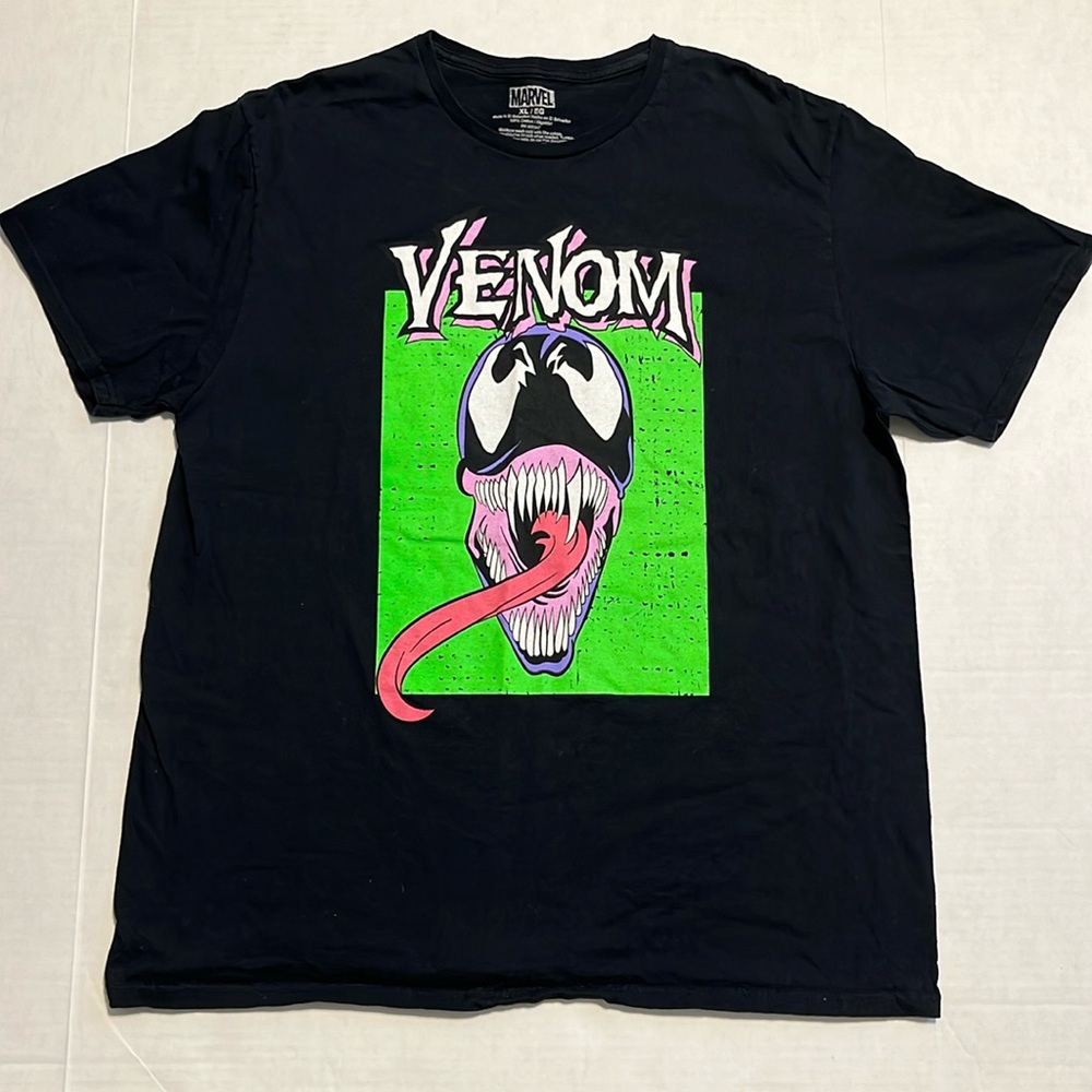 Marvel Venom Black T-shirt Unisex Size XL